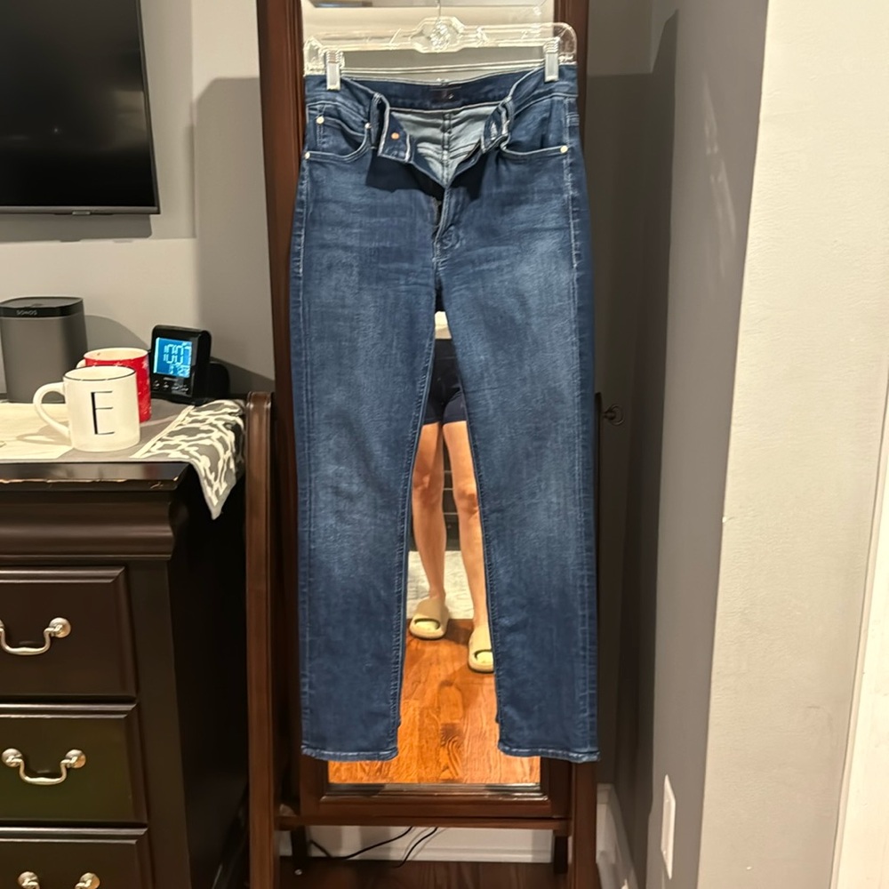 Mother Mid Rise Dazzler Ankle size 27